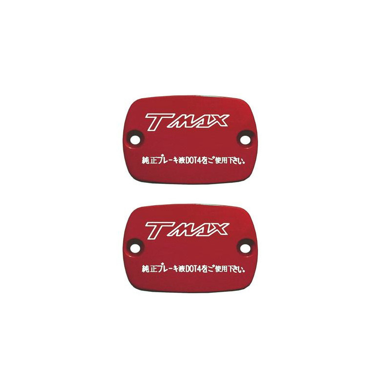 Tapones depósito líquido frenos Rojo One Yamaha T-Max 500 04-, T-Max 530 12- (2 piezas)