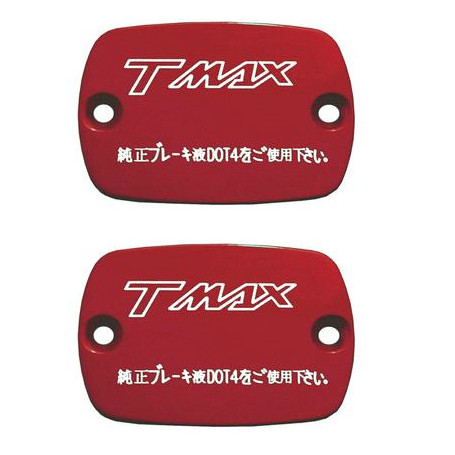 Tapones depósito líquido frenos Rojo One Yamaha T-Max 500 04-, T-Max 530 12- (2 piezas)