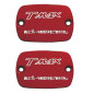 Verschlüsse Tank Flüssigkeit Bremsen Rot One Yamaha T-Max 500 04-, T-Max 530 12- (2 Stück)