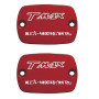 One Brake Fluid tank cap Red Yamaha T-Max 500 04-, T-Max 530 12- (2 pieces)
