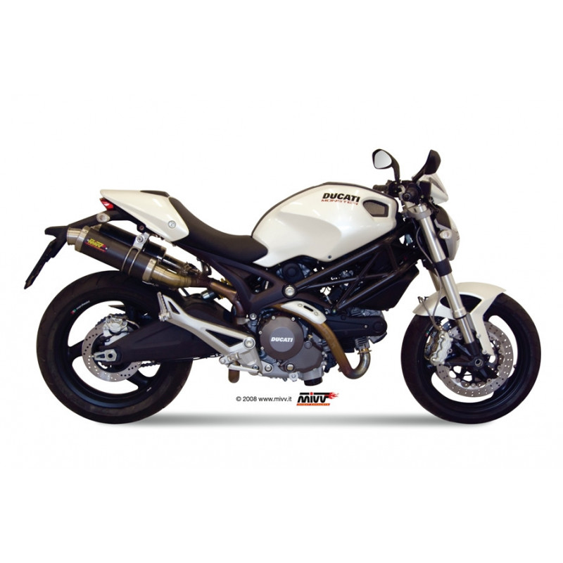 Terminal homologado Mivv Redondo GP carbono Ducati Monster 1100/696