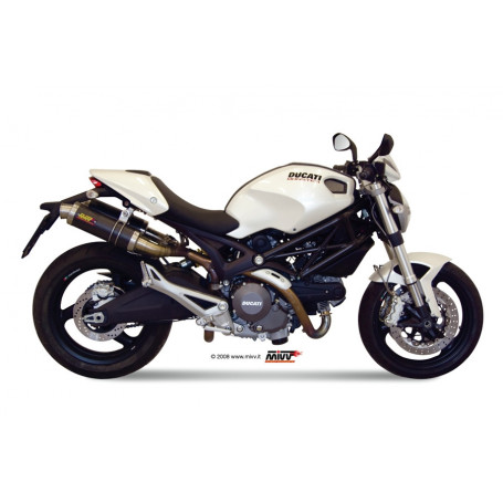 Muffler Street Legal GP cylindrical Carbon Ducati Monster 1100/696