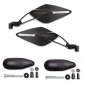 Par espejos manillar FAR Viper 8+ Kit copriforo in gomma para Yamaha T-MAX 500 08-11
