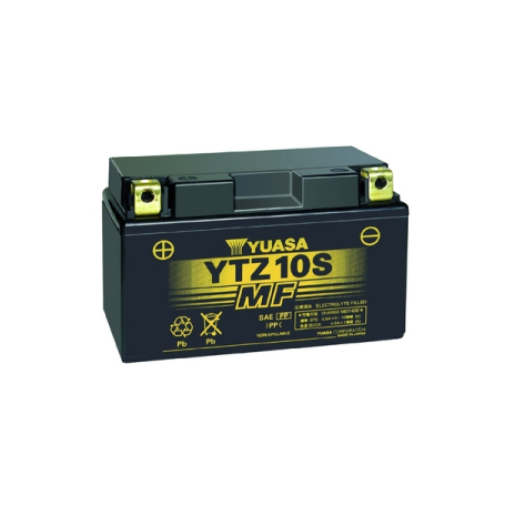 Batería Yuasa YTZ10S 8,6A, positivo SX | MotoGM