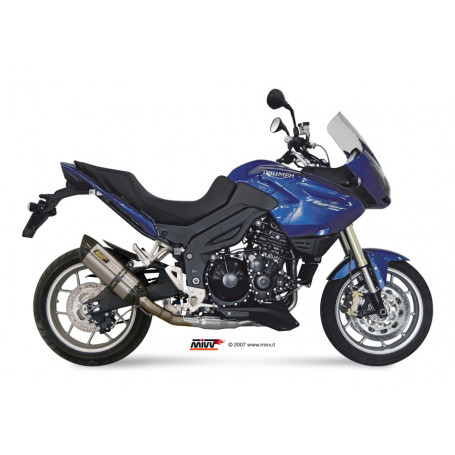 Terminale omologato Mivv Suono Inox posizione bassa Triumph Tiger 07-
