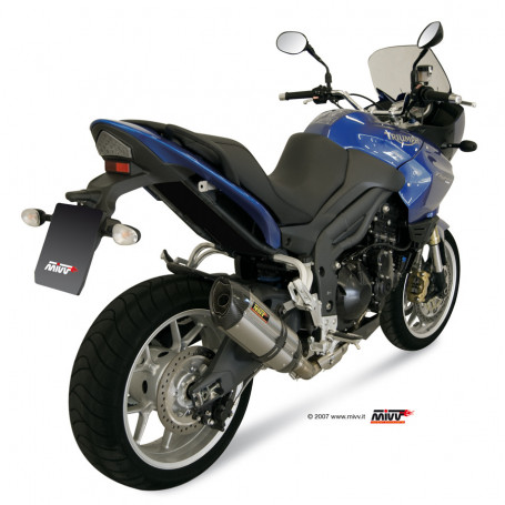 Terminal homologado Mivv Suono acero inoxidable posición baja Triumph Tiger 07-
