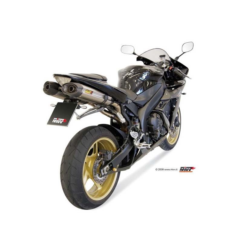 Terminal homologado Mivv Suono titanio completo Yamaha R1 07-08