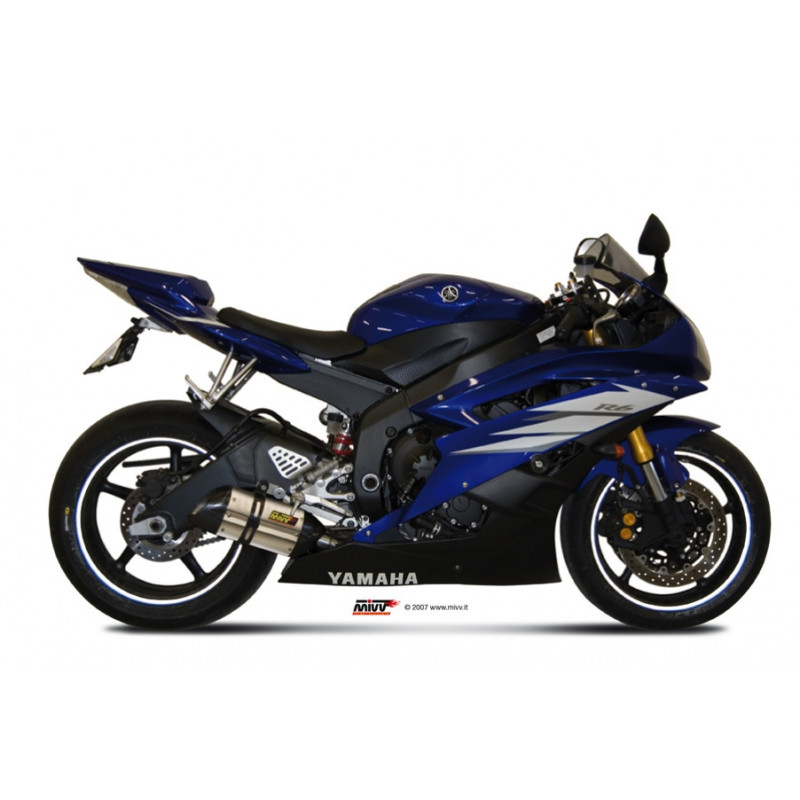 Homologierter Endschalldämpfer Mivv Suono Edelstahl Yamaha R6 06-