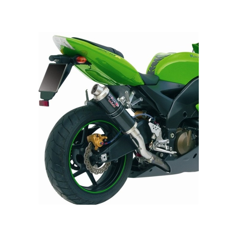 Homologierter Endschalldämpfer Mivv Rund GP Carbon Kawasaki ZX-10R 04-05