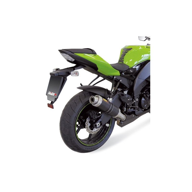 Homologierter Endschalldämpfer Mivv Rund GP Carbon Kawasaki ZX-10R 08-