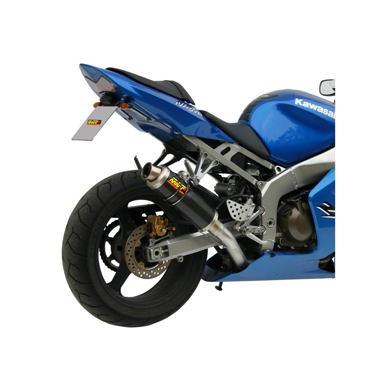 Homologierter Endschalldämpfer Mivv Rund GP Carbon Kawasaki ZX-6 03-04