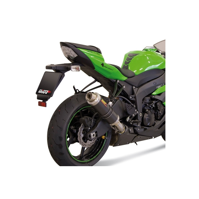 Terminal homologado Mivv Redondo GP Carbono Kawasaki ZX-6R 09-