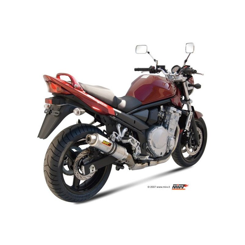 Homologierter Endschalldämpfer Mivv Rund GP Titan Suzuki GSF 650/1250 Bandit 07-