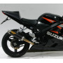 Muffler Street Legal GP cylindrical Carbon Suzuki GSX-R 600/750 04-05