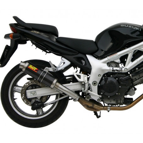 Muffler Street Legal GP cylindrical Carbon Suzuki SV 650 98-02