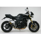 Homologierter Endschalldämpfer Mivv Rund GP Carbon niedrig für Triumph Speed Triple 1050 -06