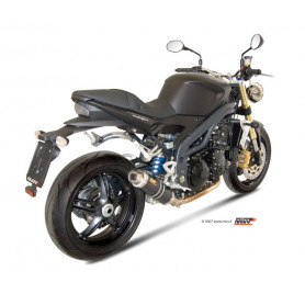 Terminal homologado Mivv Redondo GP Carbono bajo para Triumph Sp… | MotoGM