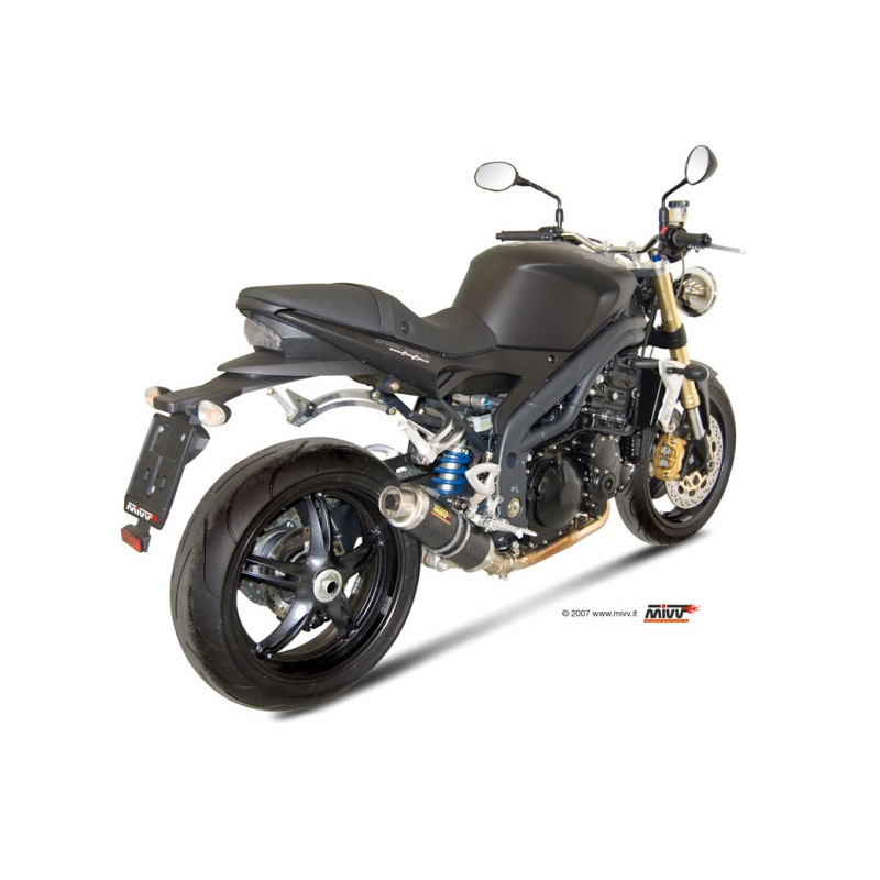 Homologierter Endschalldämpfer Mivv Rund GP Carbon niedrig für … | MotoGM