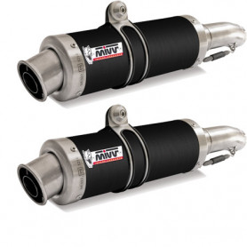 Terminal homologado Mivv Redondo GP steel black Triumph Street Tri… | MotoGM