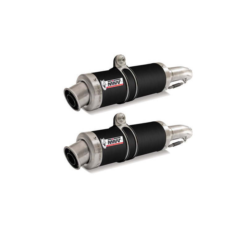 Terminal homologado Mivv Redondo GP steel black Triumph Street Triple 675