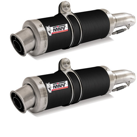 Muffler Street Legal GP cylindrical steel black Triumph Street Triple 675