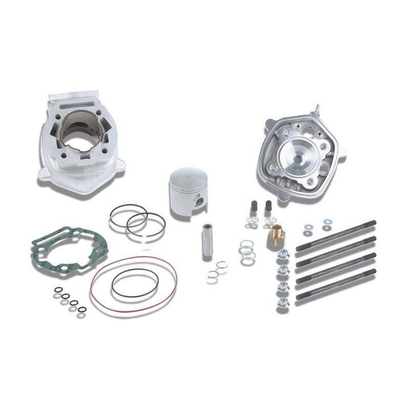 Cilindro aluminio Malossi 80 CC H2O Bifascia para Mot. Derbi euro 3 (D50BO)