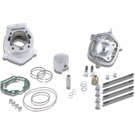 Cylindre Alu Malossi 80 CC deux segments H20 pour Moteur Derbi euro 3 (D50BO)