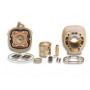 Cylindre Alu Malossi MHR Replic 70 CC deux segments H20 pour Moteur Minarelli 50 LC sp.Ø 10