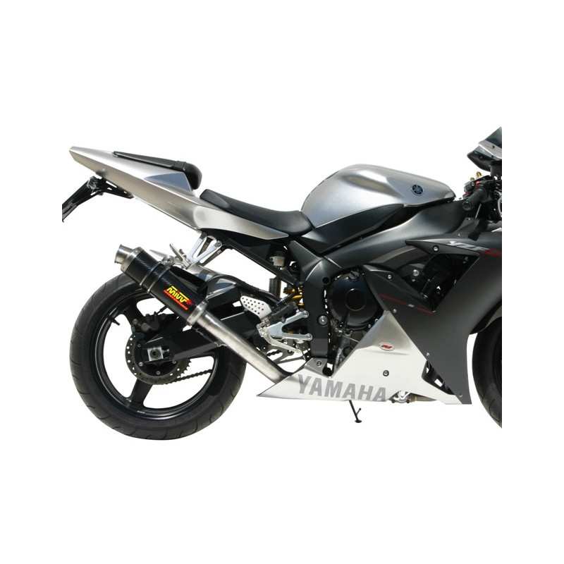 Homologierter Endschalldämpfer Mivv Rund GP Carbon Yamaha R1 02-03