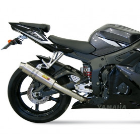 Terminal homologado Mivv Redondo GP titanio Yamaha R6 03-05