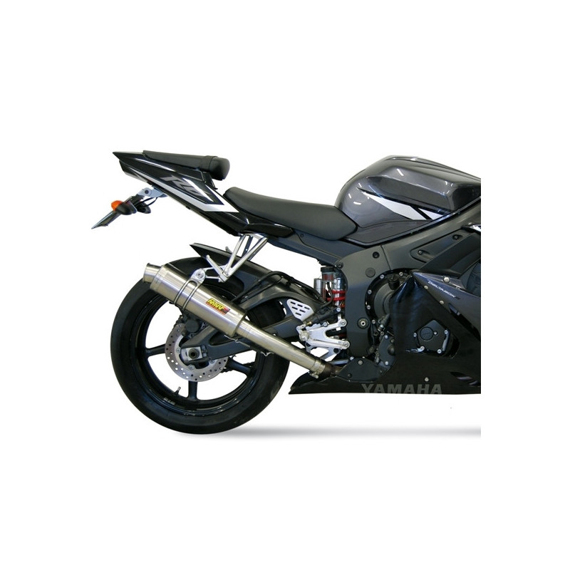 Homologierter Endschalldämpfer Mivv Rund GP Titan Yamaha R6 03-05