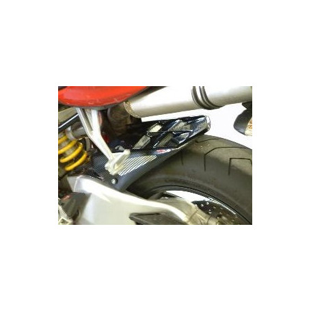 Garde Boue Powerbronze en plastique noir pour Ducati 848/1098/1198