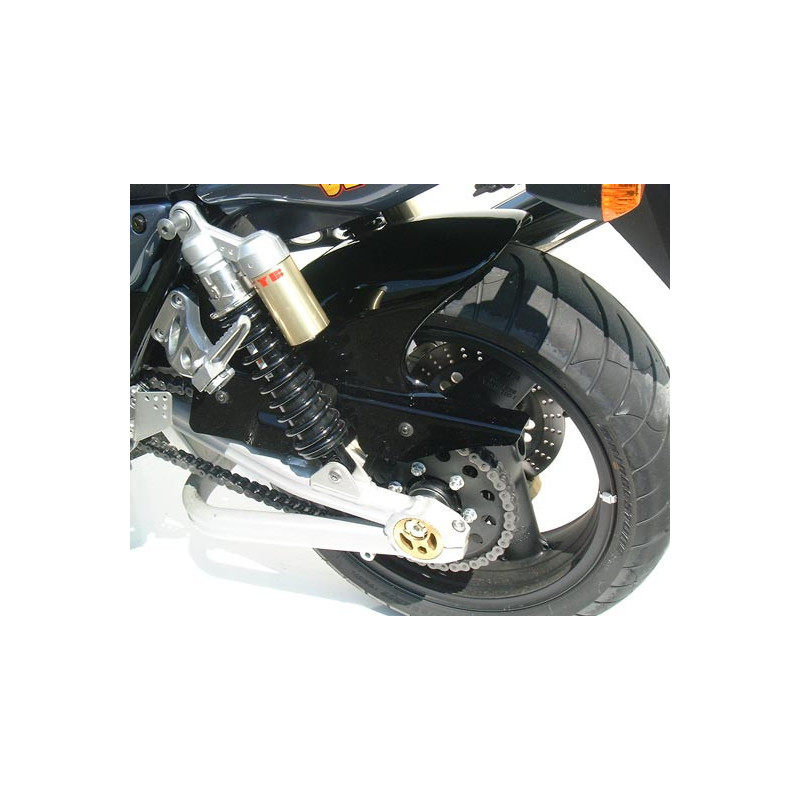 Guardabarros trasero Powerbronze in ABS negro para Kawasaki ZRX 1200