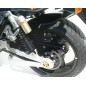 Guardabarros trasero Powerbronze in ABS negro para Kawasaki ZRX 1200