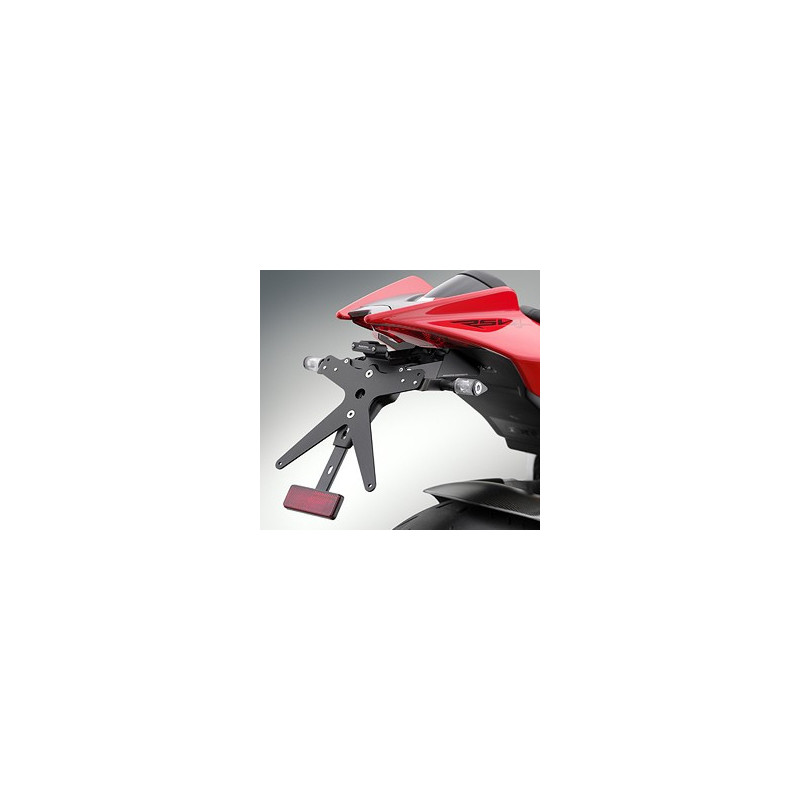 Kennzeichenhalter verstellbar "FOX" Rizoma mit Licht Kennzeichen led  für Aprilia RSV4