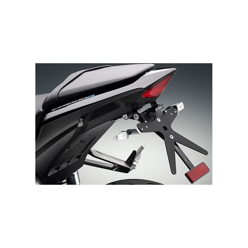 Support de Plaque Réglable "Fox" Rizoma avec éclairage a led pour Honda CB 1000 R
