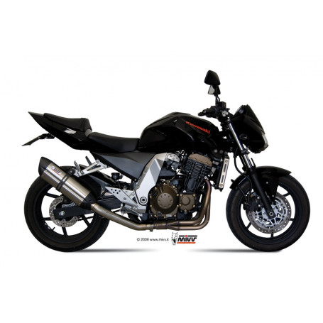 Terminale omologato Mivv Suono Steel Black Kawasaki Z 750 04-06