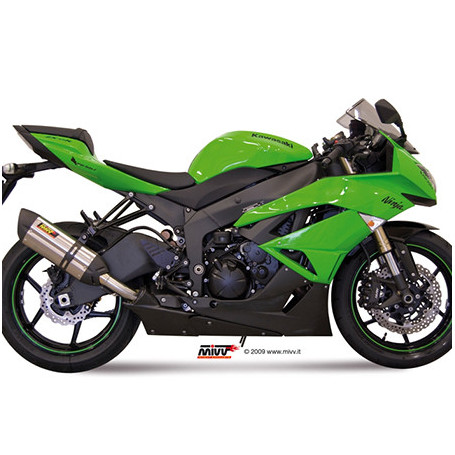 Muffler Street Legal Mivv Suono Inox Kawasaki ZX-6R 09-15
