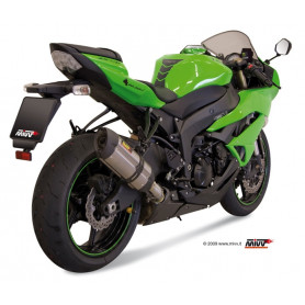 Terminal homologado Mivv Suono Steel Black Kawasaki ZX-6R 09 | MotoGM