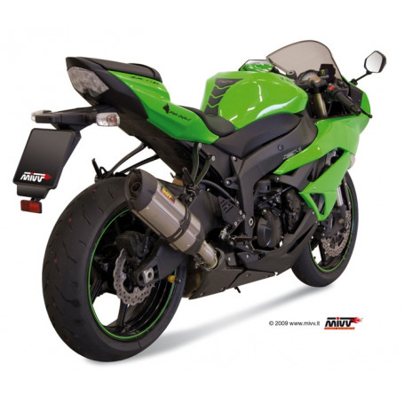 Terminal homologado Mivv Suono Steel Black Kawasaki ZX-6R 09 | MotoGM