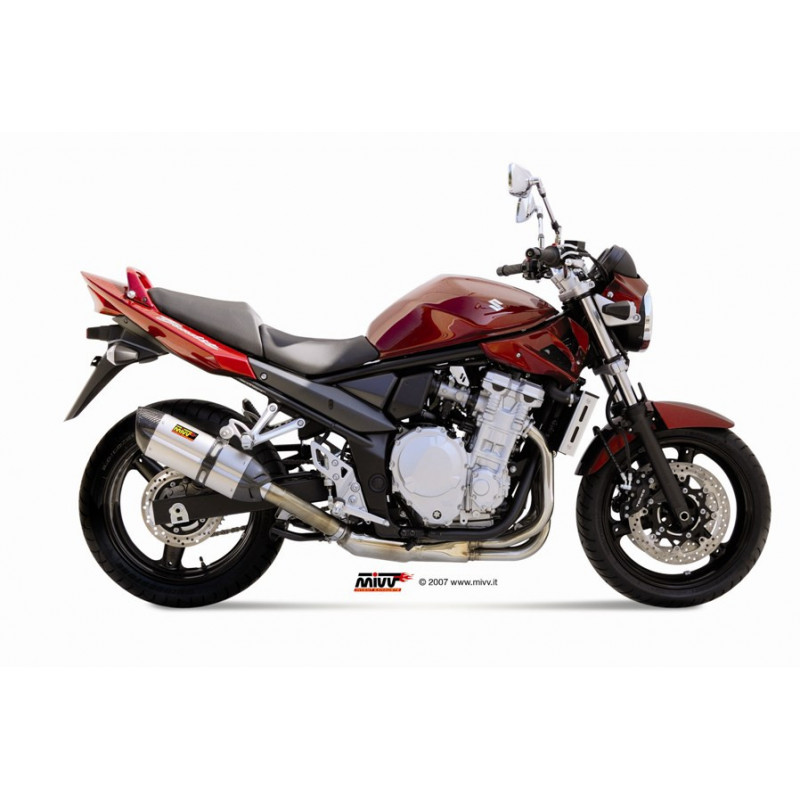 Terminal homologado Mivv Suono Steel Black Suzuki Bandit 650 07-