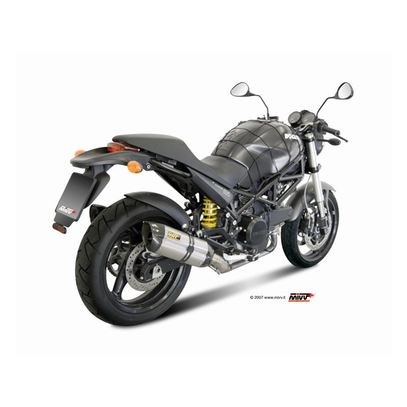 Muffler Street Legal Mivv Suono Inox Ducati Monster 695 06-