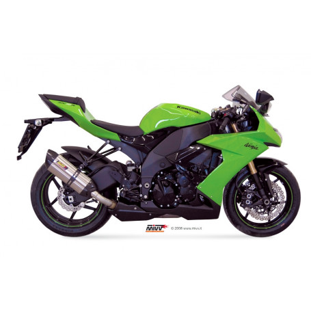 Homologierter Endschalldämpfer Mivv Suono Edelstahl Kawasaki ZX 10R 08-