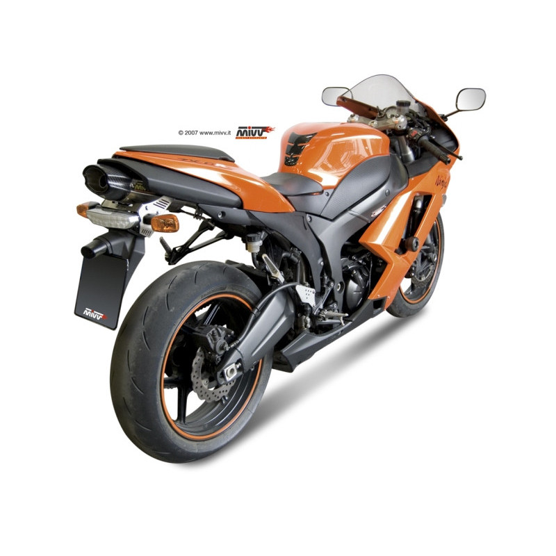Terminal homologado Mivv Suono acero inoxidable Kawasaki ZX-6R 07-08