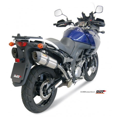 Homologierter Endschalldämpfer Mivv Suono Edelstahl Suzuki V-Strom 1000 05-