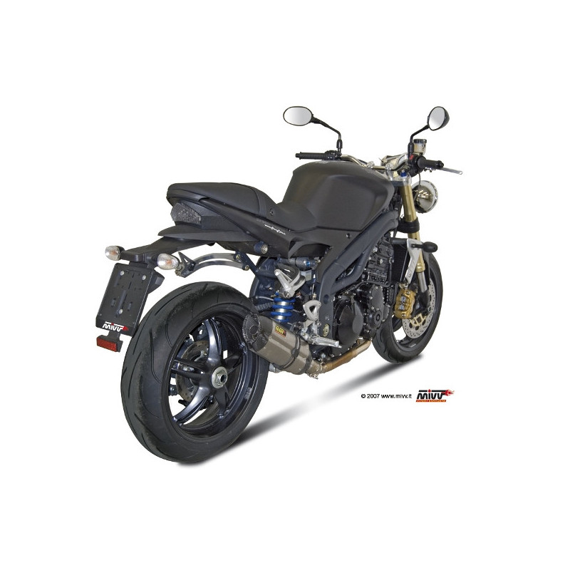 Terminal homologado Mivv Suono acero inoxidable Triumph Speed Tr… | MotoGM