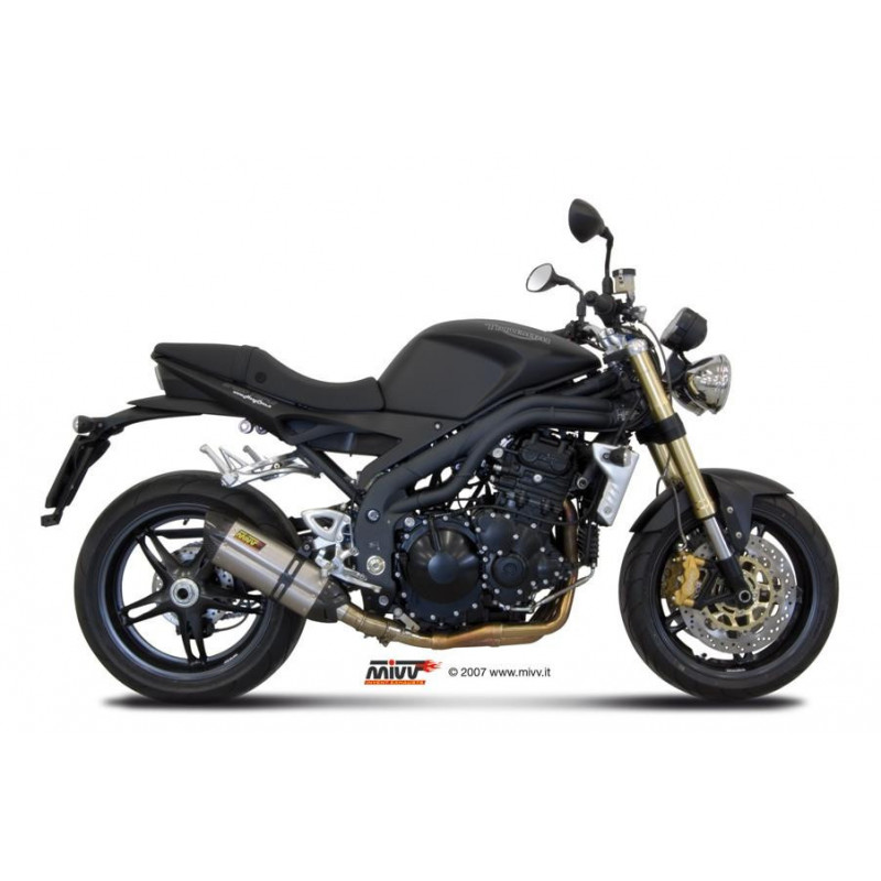 Terminal homologado Mivv Suono acero inoxidable Triumph Speed Triple 07-