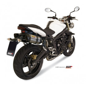 Muffler Street Legal Mivv Suono Inox Triumph Street Triple 07- | MotoGM