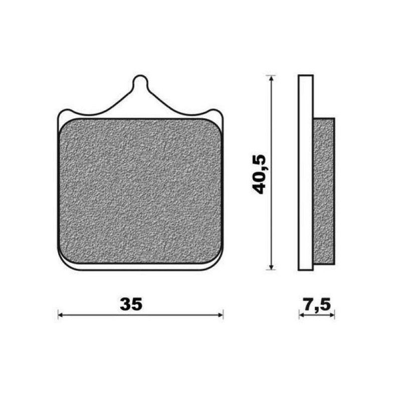 Brake Pads Brembo Sintered Street (2 couple for 1 Disk), 07BB05SA
