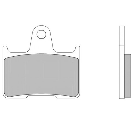 Plaquette de frein Brembo Sinter Arrière SP(1 couple pour 1 disque), 07SU25SP